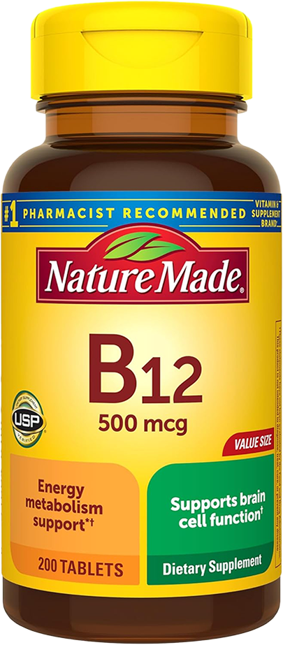 Vitamina B12 500 mcg (200 tabletas)